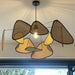 Screen Cannage Suspension Rattan Petal Pendant Lamp - Simprolos