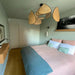 Screen Cannage Suspension Rattan Petal Pendant Lamp - Simprolos