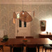 Screen Cannage Suspension Rattan Petal Pendant Lamp - Simprolos