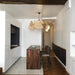 Screen Cannage Suspension Rattan Petal Pendant Lamp - Simprolos