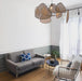 Screen Cannage Suspension Rattan Petal Pendant Lamp - Simprolos