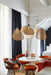 Screen Cannage Suspension Rattan Petal Pendant Lamp - Simprolos
