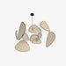 Screen Cannage Suspension Rattan Petal Pendant Lamp - Simprolos