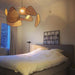 Screen Cannage Suspension Rattan Petal Pendant Lamp - Simprolos