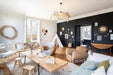 Screen Cannage Suspension Rattan Petal Pendant Lamp - Simprolos