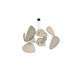 Screen Cannage Suspension Rattan Petal Pendant Lamp - Simprolos
