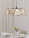 Screen Cannage Suspension Rattan Petal Pendant Lamp - Simprolos