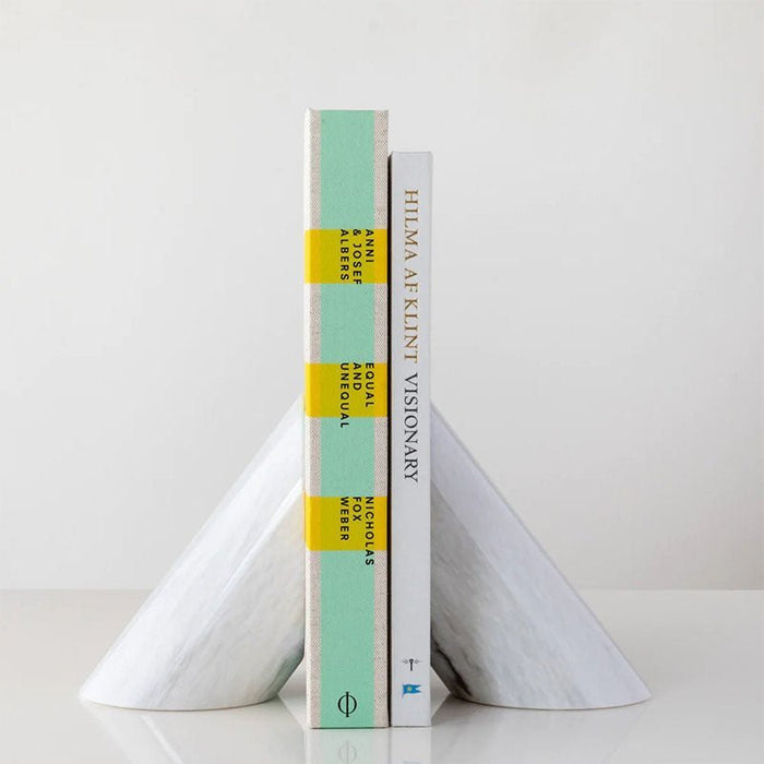 Sculpted Marble Bookends - Simprolos