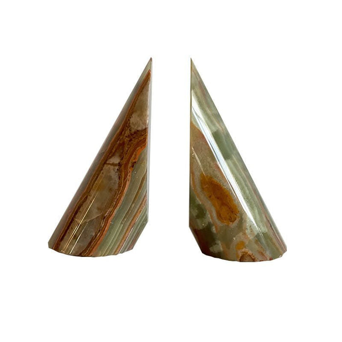 Sculpted Marble Bookends - Simprolos