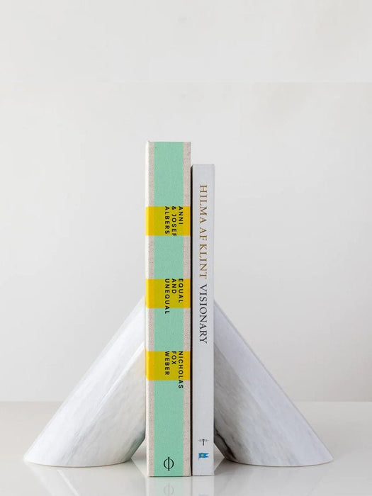 Sculpted Marble Bookends - Simprolos