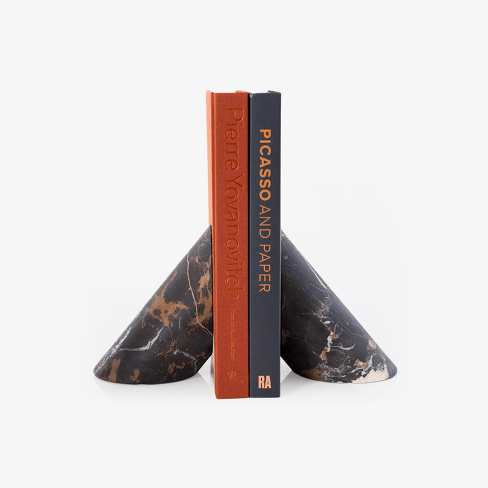 Sculpted Marble Bookends - Simprolos