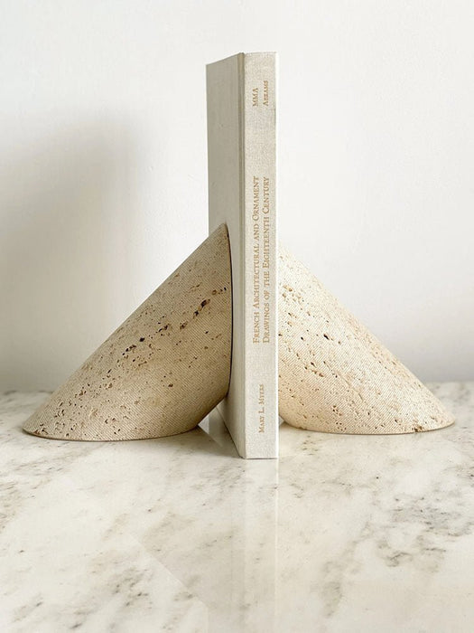 Sculpted Marble Bookends - Simprolos