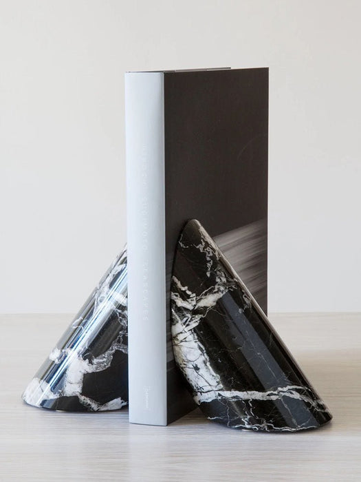 Sculpted Marble Bookends - Simprolos