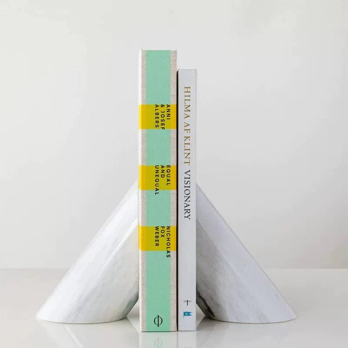 Sculpted Marble Bookends - Simprolos