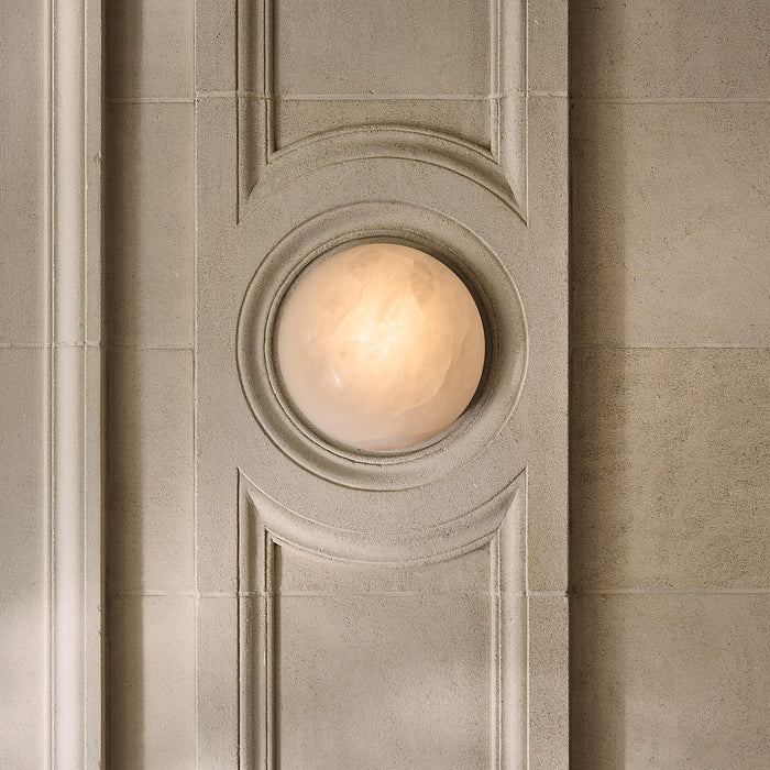 Semicircular Alabaster Wall Lamp - Simprolos