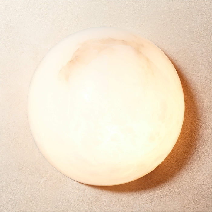 Semicircular Alabaster Wall Lamp - Simprolos
