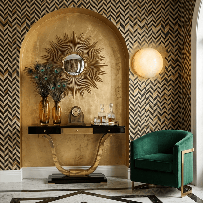 Semicircular Alabaster Wall Lamp - Simprolos