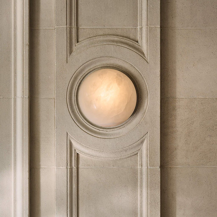 Semicircular Alabaster Wall Lamp - Simprolos
