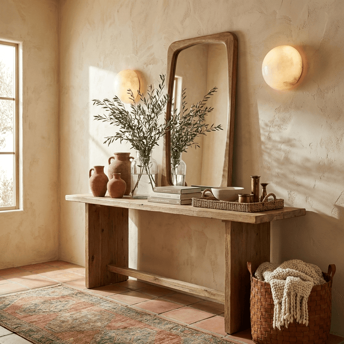 Semicircular Alabaster Wall Lamp - Simprolos