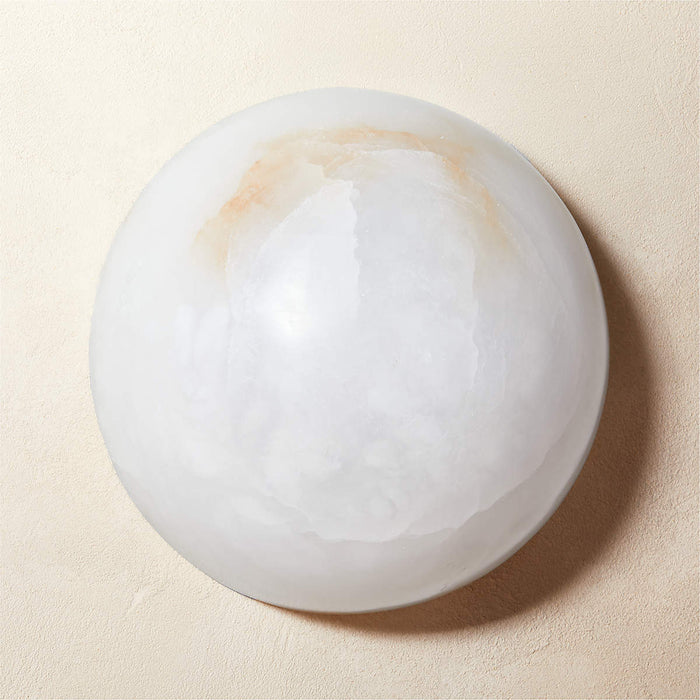 Semicircular Alabaster Wall Lamp - Simprolos