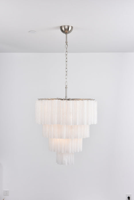 Serava Cascade Glass Chandelier - Simprolos