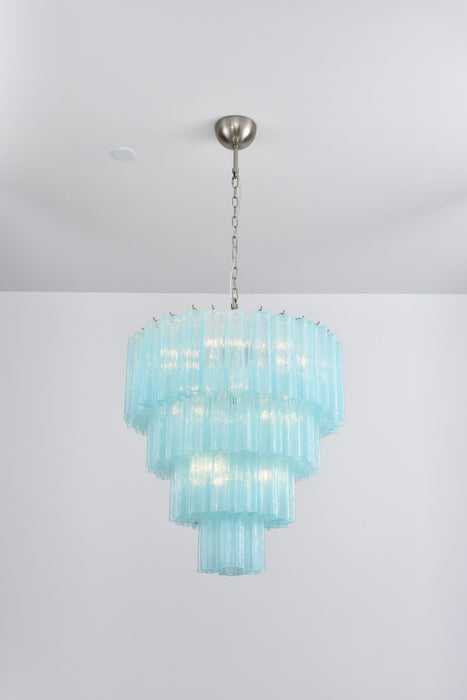 Serava Cascade Glass Chandelier - Simprolos