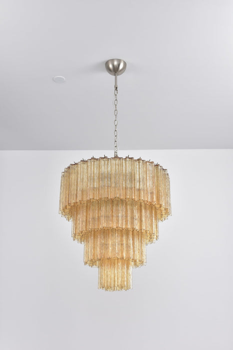 Serava Cascade Glass Chandelier - Simprolos