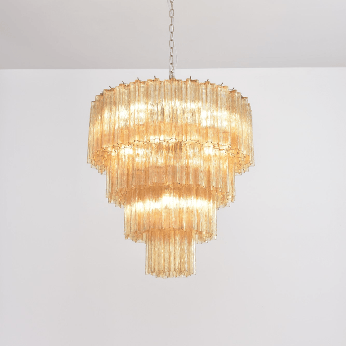 Serava Cascade Glass Chandelier - Simprolos