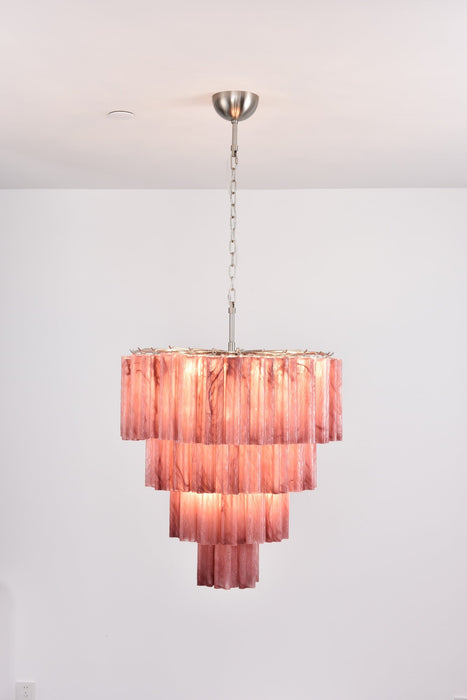 Serava Cascade Glass Chandelier - Simprolos
