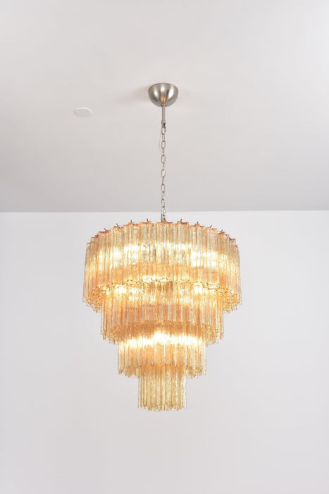Serava Cascade Glass Chandelier - Simprolos