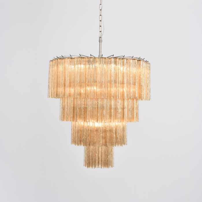 Serava Cascade Glass Chandelier - Simprolos