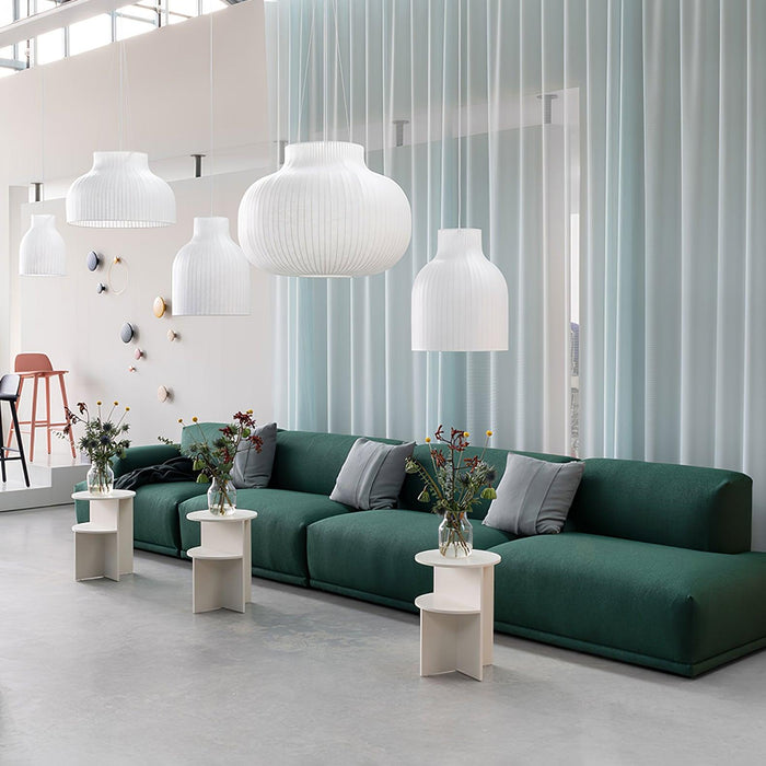 Serica Trio Silk Collection Pendant Lamp - Simprolos