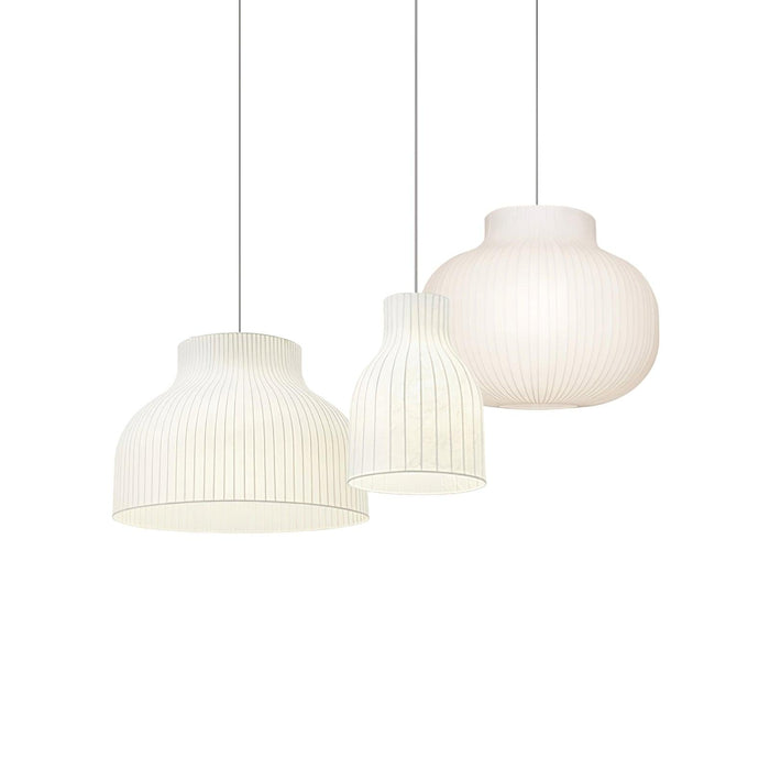 Serica Trio Silk Collection Pendant Lamp - Simprolos
