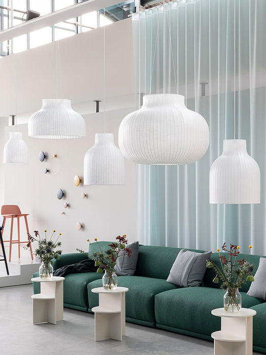 Serica Trio Silk Collection Pendant Lamp - Simprolos