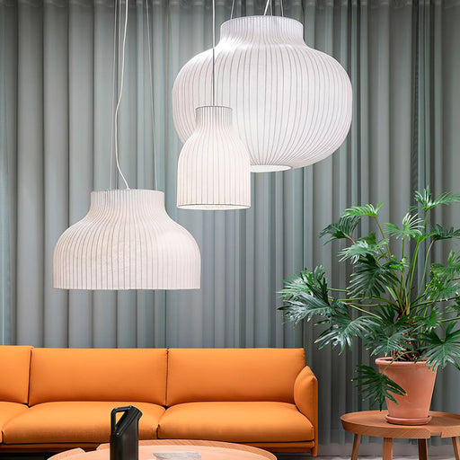 Serica Trio Silk Collection Pendant Lamp - Simprolos