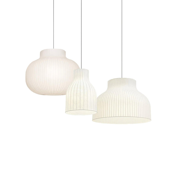Serica Trio Silk Collection Pendant Lamp - Simprolos