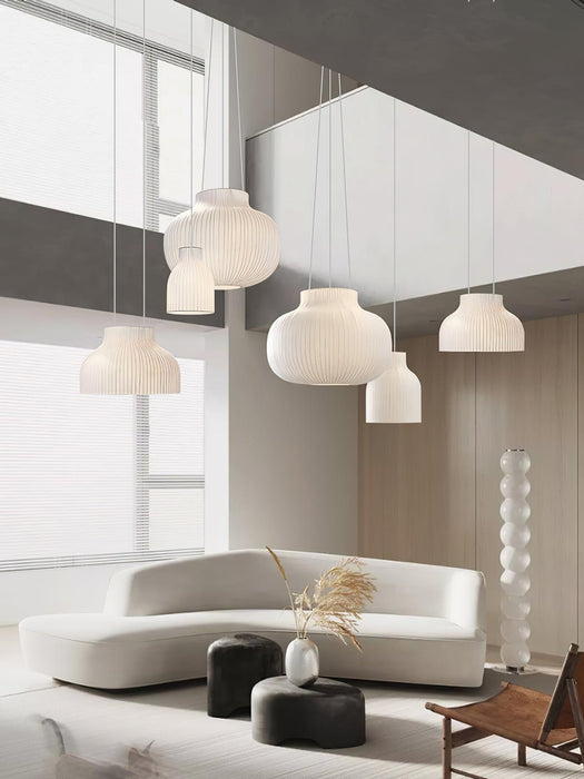 Serica Trio Silk Collection Pendant Lamp - Simprolos