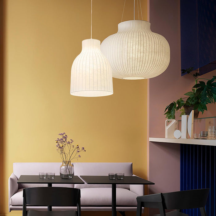 Serica Trio Silk Collection Pendant Lamp - Simprolos
