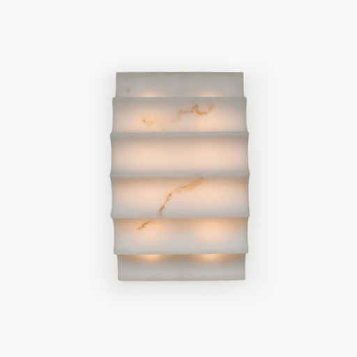 Serra Tiered Alabaster Sconce - Simprolos