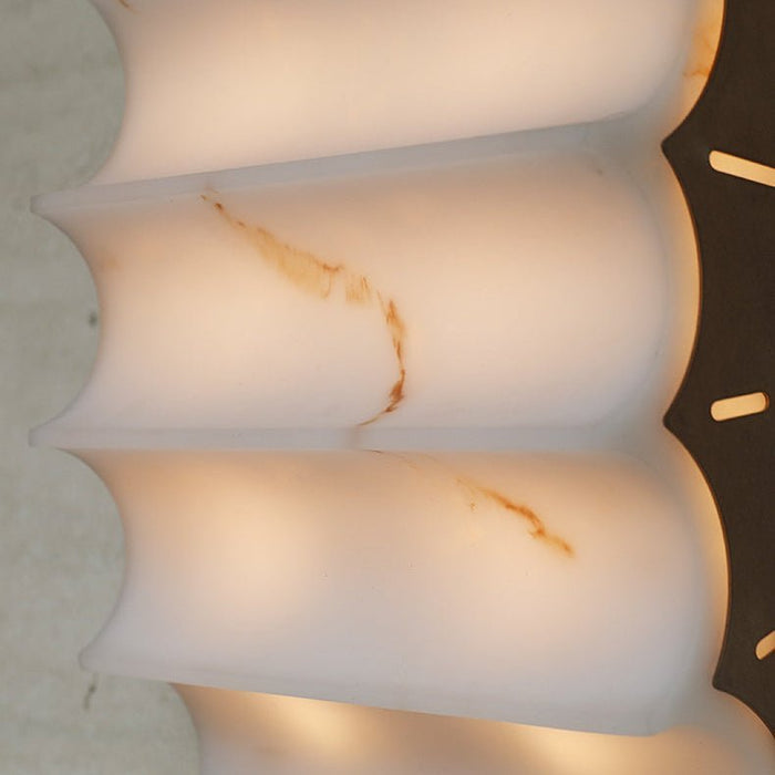 Serra Tiered Alabaster Sconce - Simprolos