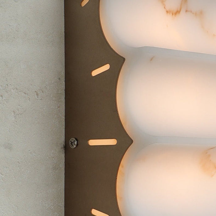 Serra Tiered Alabaster Sconce - Simprolos