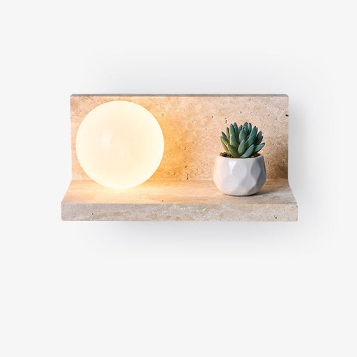 Shelf Travertine Sconce - Simprolos