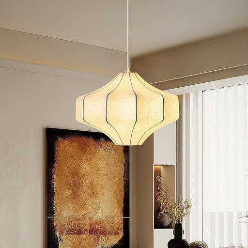 Silken Aura Silk Pendant Lamp - Simprolos