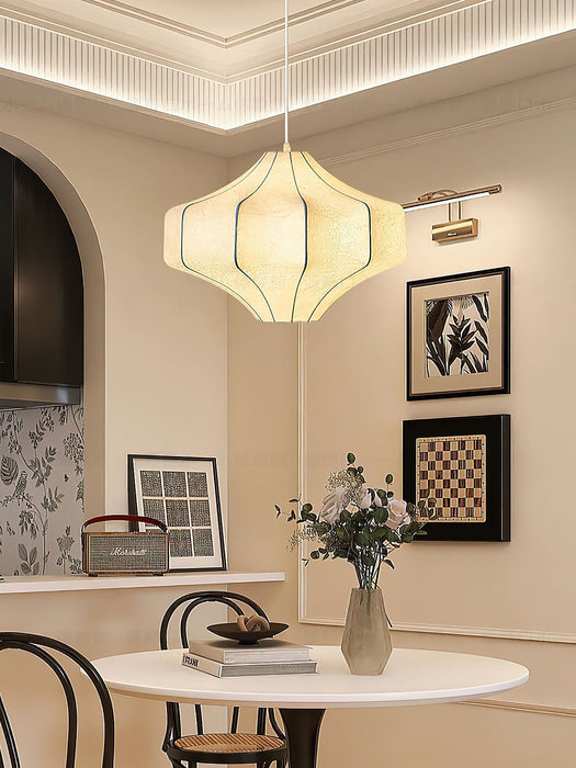 Silken Aura Silk Pendant Lamp - Simprolos