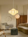 Silken Aura Silk Pendant Lamp - Simprolos