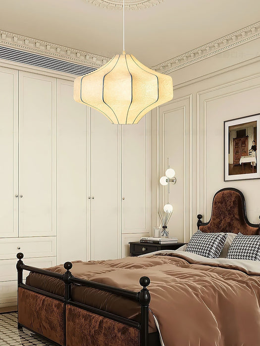 Silken Aura Silk Pendant Lamp - Simprolos
