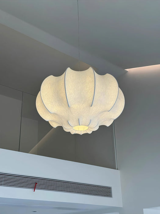 Silken Lotus Silk Pendant Lamp - Simprolos