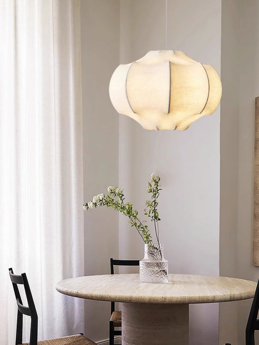 Silken Lotus Silk Pendant Lamp - Simprolos