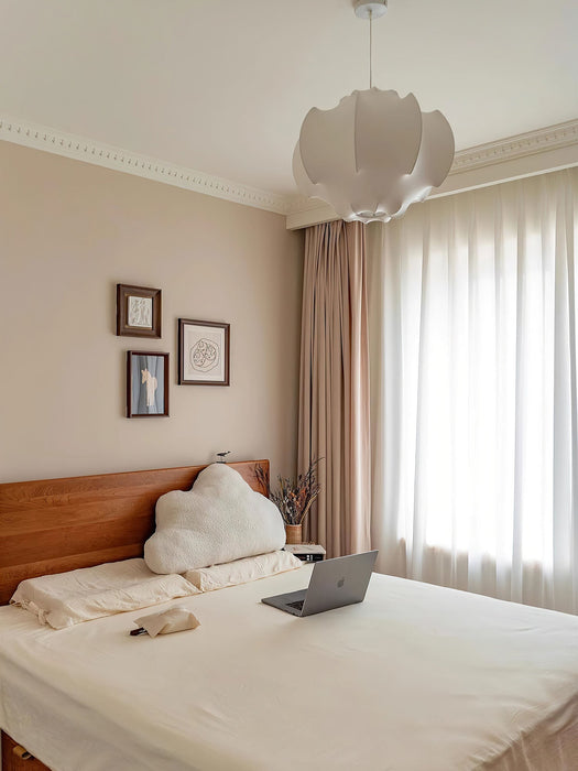 Silken Lotus Silk Pendant Lamp - Simprolos