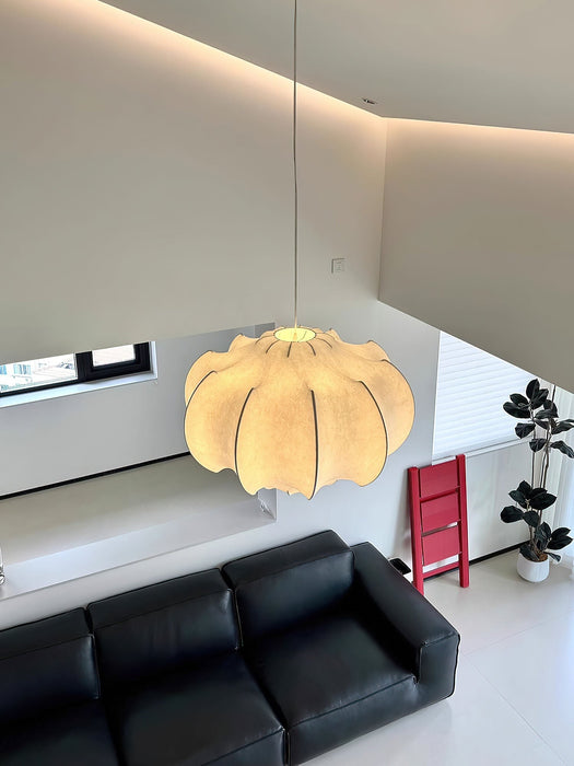Silken Lotus Silk Pendant Lamp - Simprolos